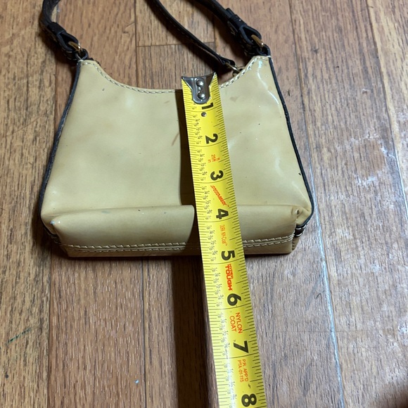 Dooney & Bourke Cream Leather Shoulder Bag mini - Picture 6 of 8